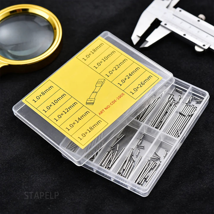 NATOBELT Watch Spring Bars 100pcs 8–26mm Metal Pins for Strap Replacement