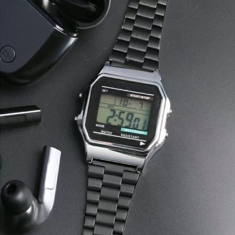 Stainless Steel Metal Watch Band 18mm for Casio F-91W, F105, A158W & More