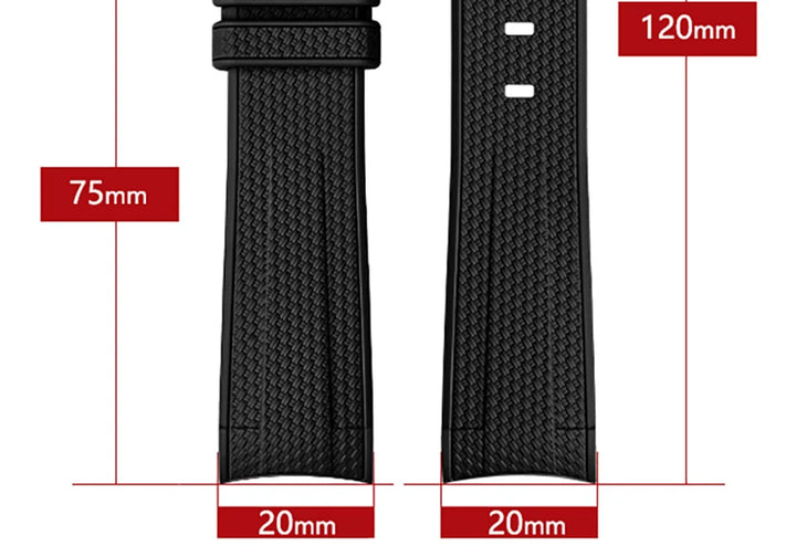 Silicone Rubber Strap 20mm for MoonSwatch & Omega X Swatch Speedmaster