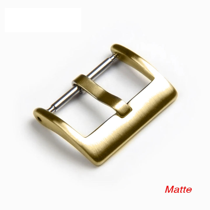 Metal Watch Buckle – 16–24mm, Stainless Steel, Silver/Black/Rose Gold