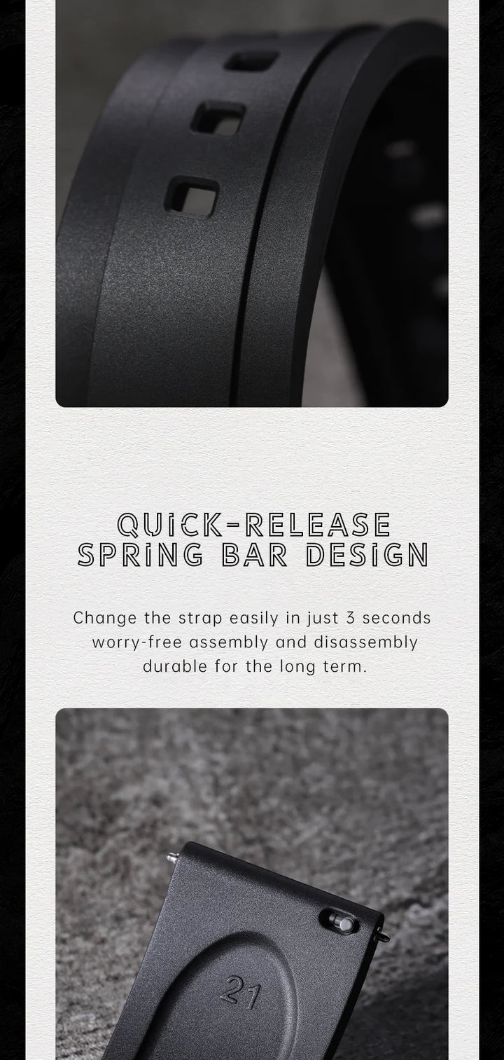 Quick Release Rubber Watch Strap 19mm 20mm 21mm 22mm 23mm 24mm Accessories Smart Watch Band For ROLEX IWC OMEGA Bracelet