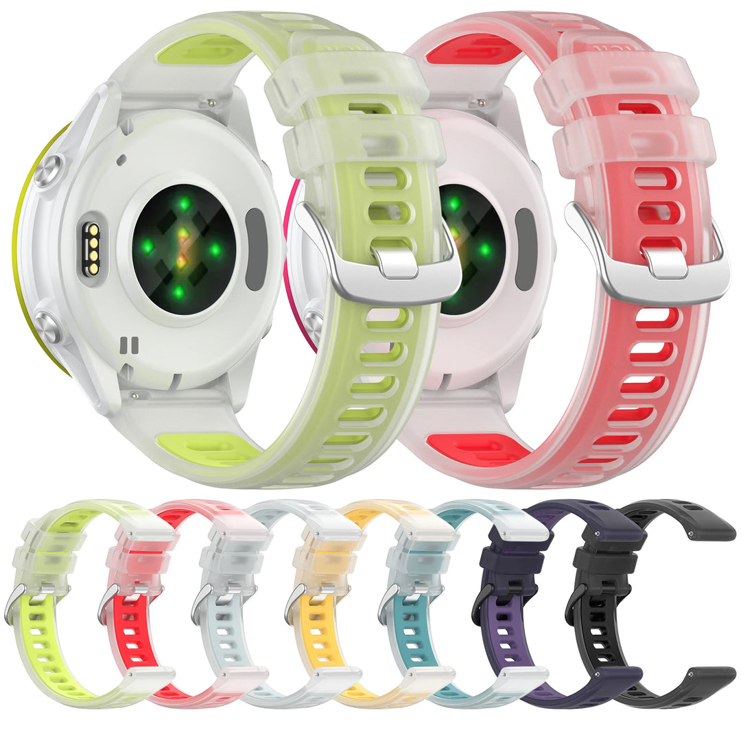 Silicone Sports Watch Strap 20/22mm for Garmin Forerunner, Venu & Vivoactive Series