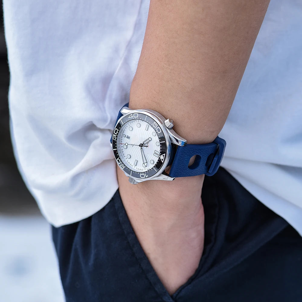 Tropical Fluororubber Strap For Oris S-eiko Citizen Quick Release Watch Band 20mm 22mm New FKM Tropical Strap Smart Watch Strap