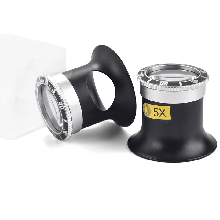 Portable Watchmaker’s Magnifier Loupe (5X/10X/20X)