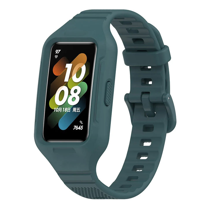 Integrated Silicone Strap & Case for Huawei Band 6-9 & Honor Band 6-7