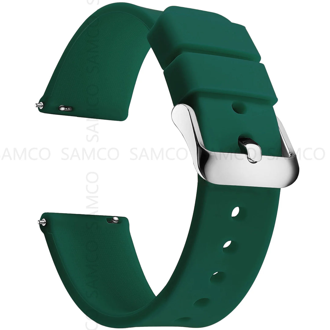 Soft Silicone Quick-Release Watch Band 14–24mm