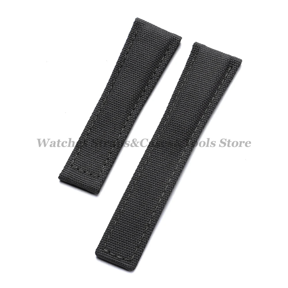 Canvas Nylon Strap (20–22mm) – Folding Buckle Sport