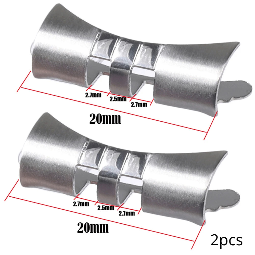 Stainless Steel Curved End Link – 18/22mm, for Seiko SKX007/009 Jubilee & Oyster