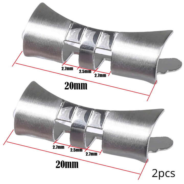 Stainless Steel Curved End Link – 18/22mm, for Seiko SKX007/009 Jubilee & Oyster