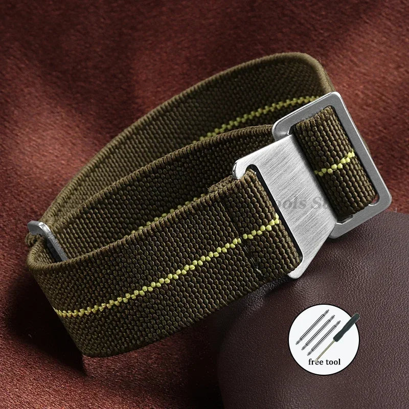 Elastic Nylon Watch Strap 18/20/22mm (Sport Band)