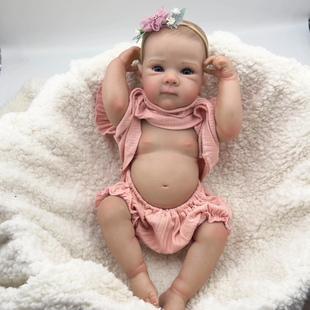19″ Bettie Full‑Body Collectible Reborn Baby Doll – Waterproof with Hand‑Painted Hair