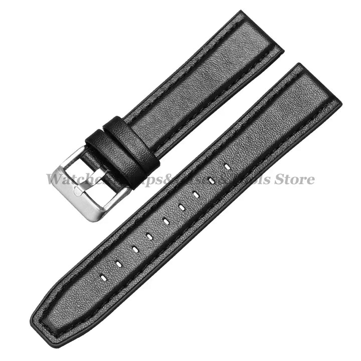 Silicone & Leather Watch Strap for Huawei & Samsung – 18–46mm