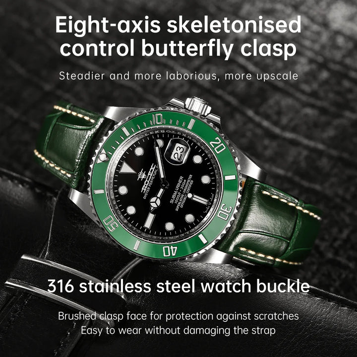 Maikes Luxury Brand Leather Watch Straps 20mm 21mm 22mm Accessories Watchbands Braceletes For Rolex Breitling Omega Watch Bands