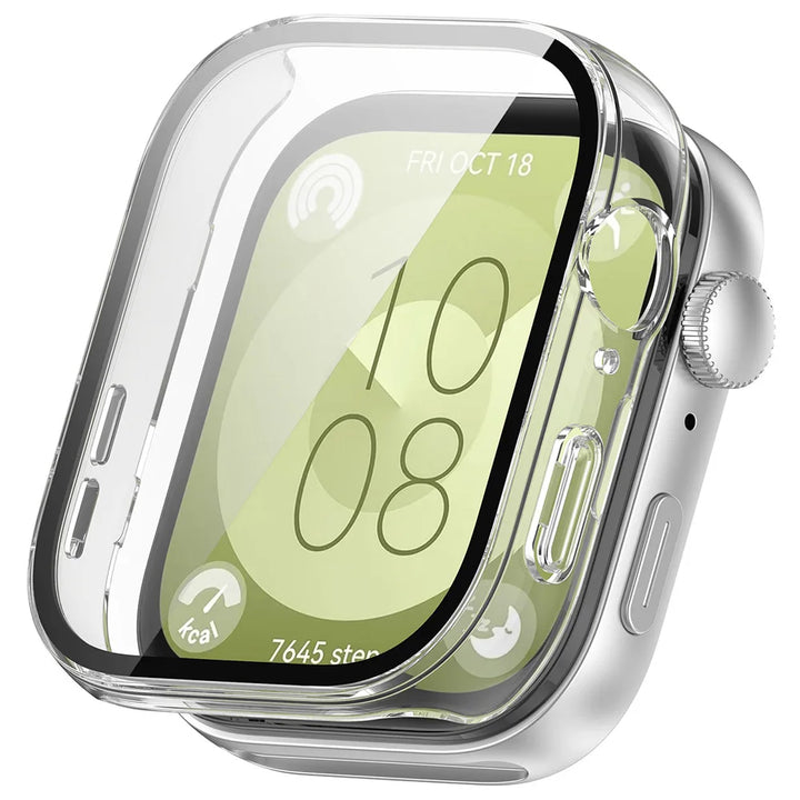 PC+Glass Screen Protector Case for Huawei Watch Fit 3