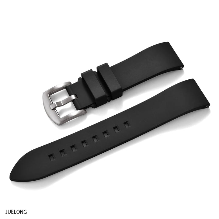 JUELONG New Classic FKM Fluorine Rubber Watch Strap Quick Release 18mm-19-20mm-21-22mm 23-24mm For Each Brand Diving Watch Bands