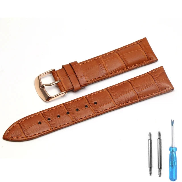 Watch Band Genuine Leather straps Watchbands 12mm 18mm 20mm 22mm watch accessories superior quality watch strap