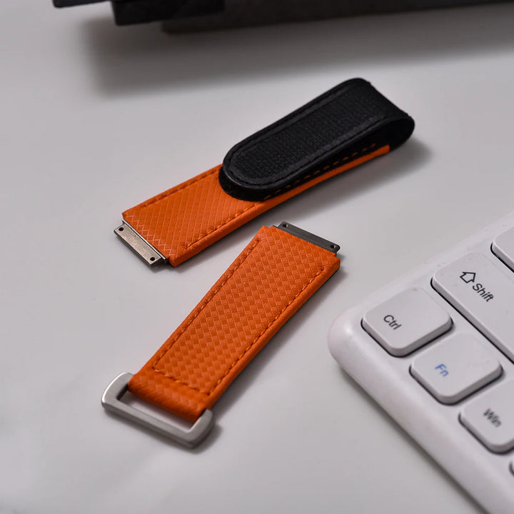 JUELONG For Richard Mille Elastic Nylon RM67 Model Fluorine Rubber Watch Band Men Ustomized FKM Sailcloth Rubber Strap Replace