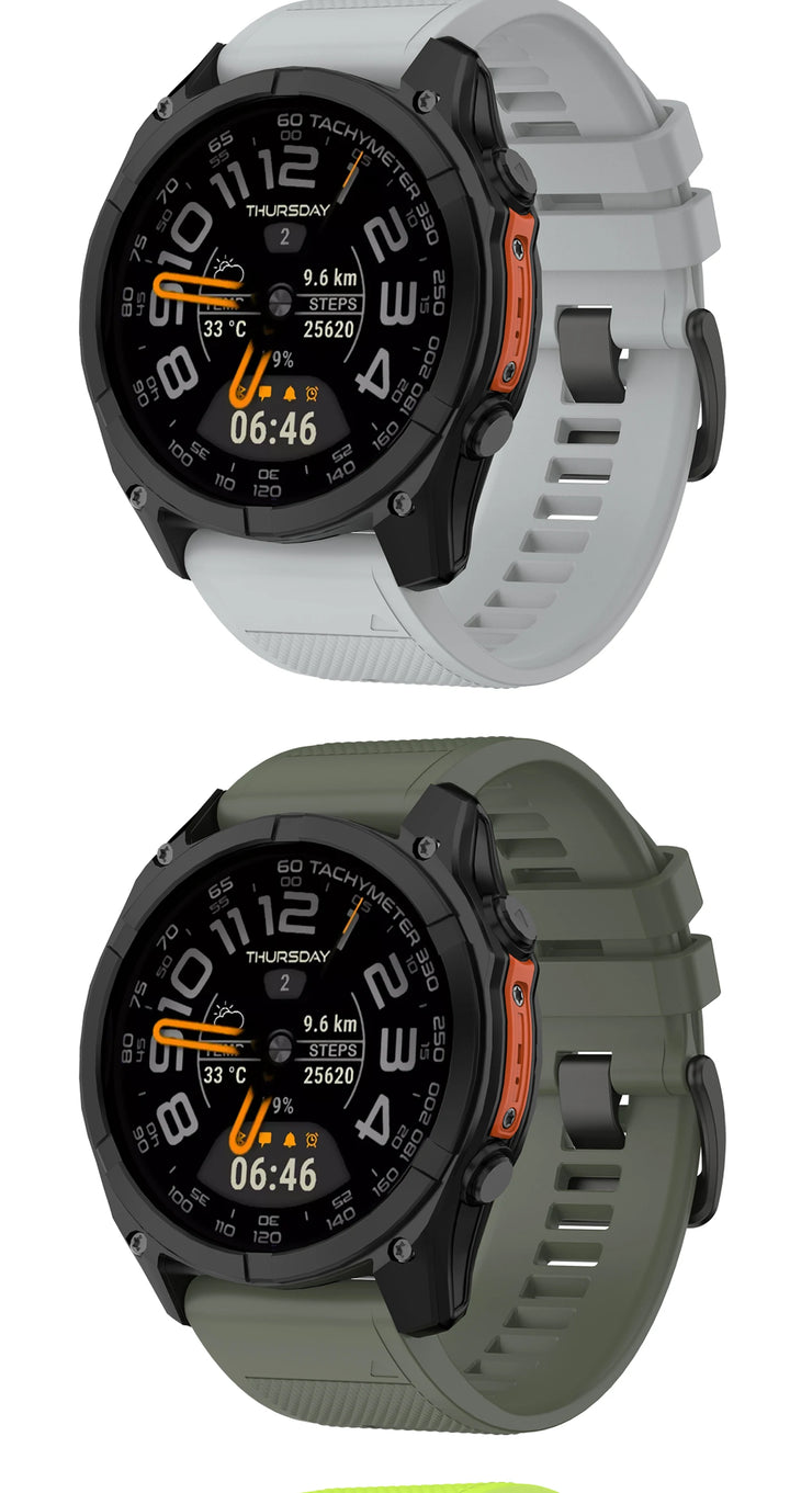 QuickFit Silicone Strap for Garmin Fenix, Epix & Quatix (22-26mm)