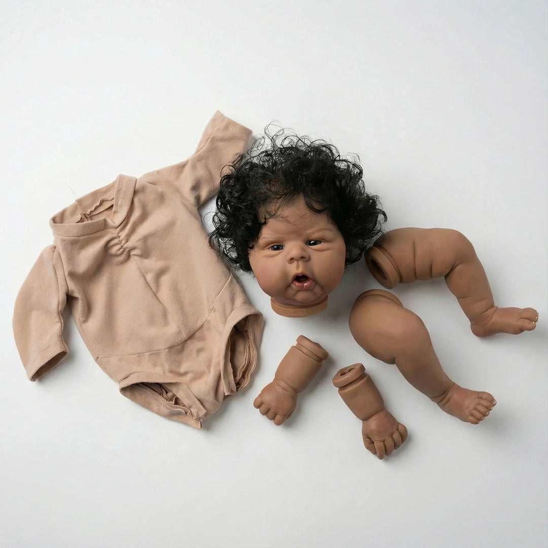 22″ Lifelike Reborn Doll DIY Kit (Dark Skin)