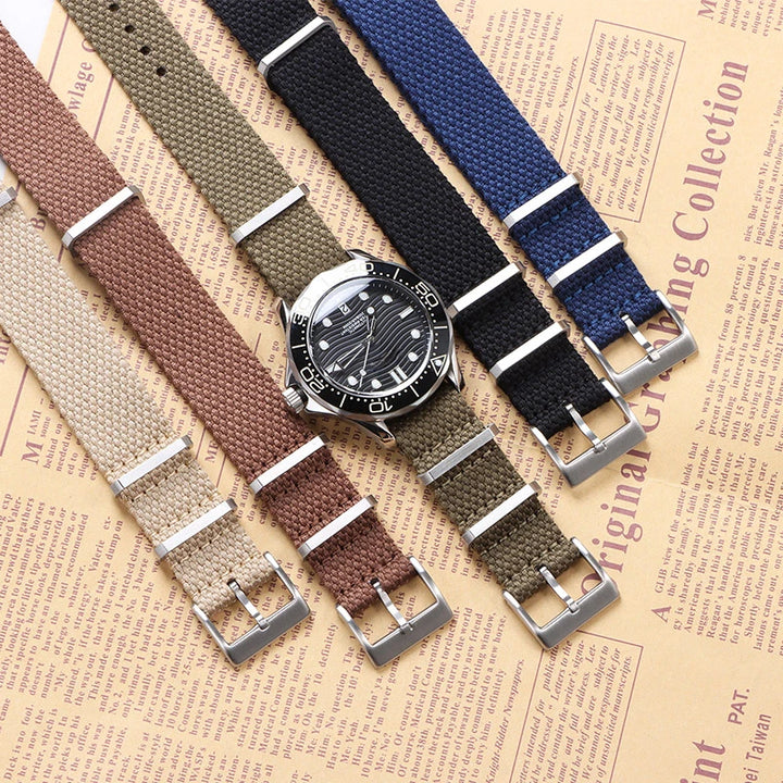 Cotton Nylon Military Watch Strap 20/22mm (Sport Band)