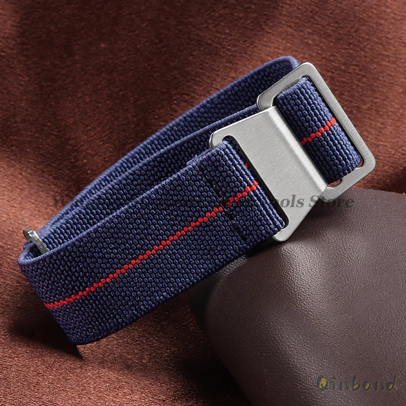 Elastic Nylon Watch Band for Seiko for Omega Sports Bracelets 18mm 20mm 22mm for Huawei Watch GT5/GT4/GT3 Parachute Watch Straps