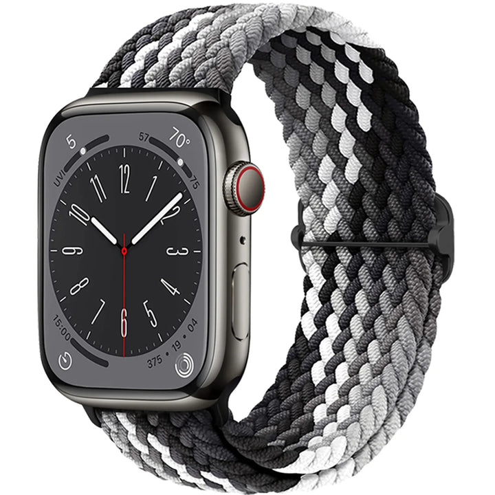 Strap for Apple Watch band 44mm 45mm 49mm 42mm 40 41 46mm Elastic Braided Solo bracelet correa Series 9 10 11 8 7 6 5 SE Ultra 3
