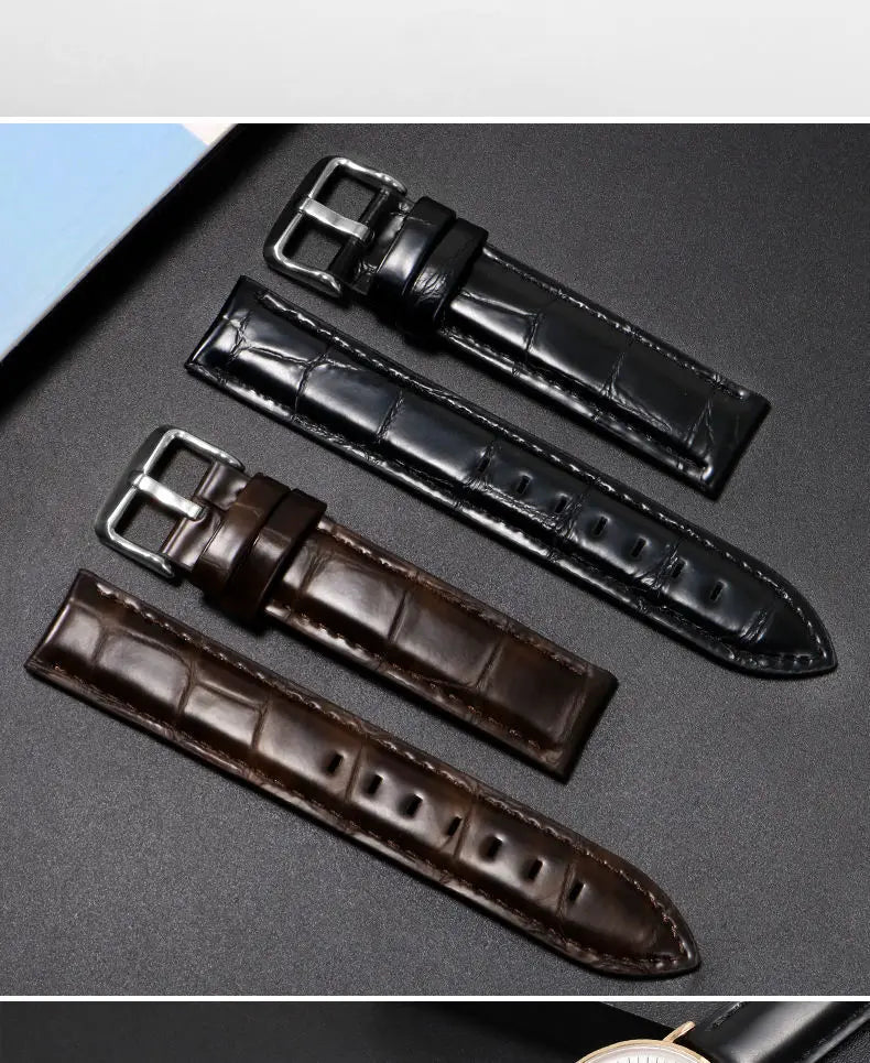 DW Classic Genuine Leather Watch Strap – 14–22mm, Waterproof & Soft