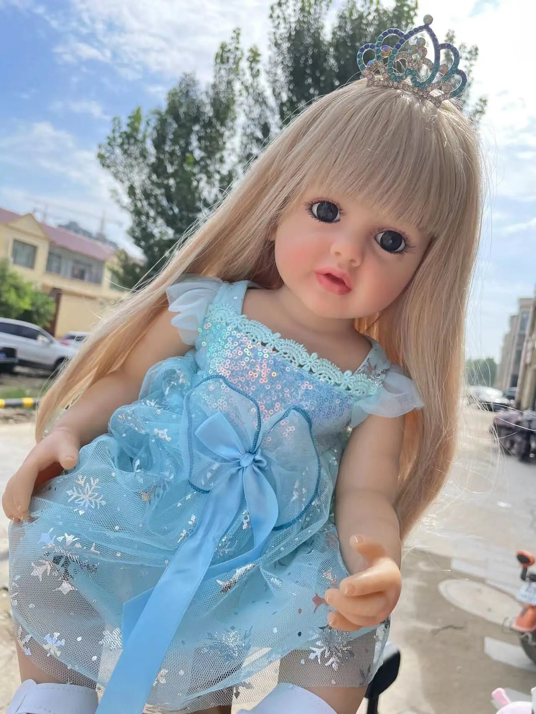 55 cm Betty Princess Silicone Reborn Toddler Doll – Waterproof Full‑Body Realistic Baby Girl