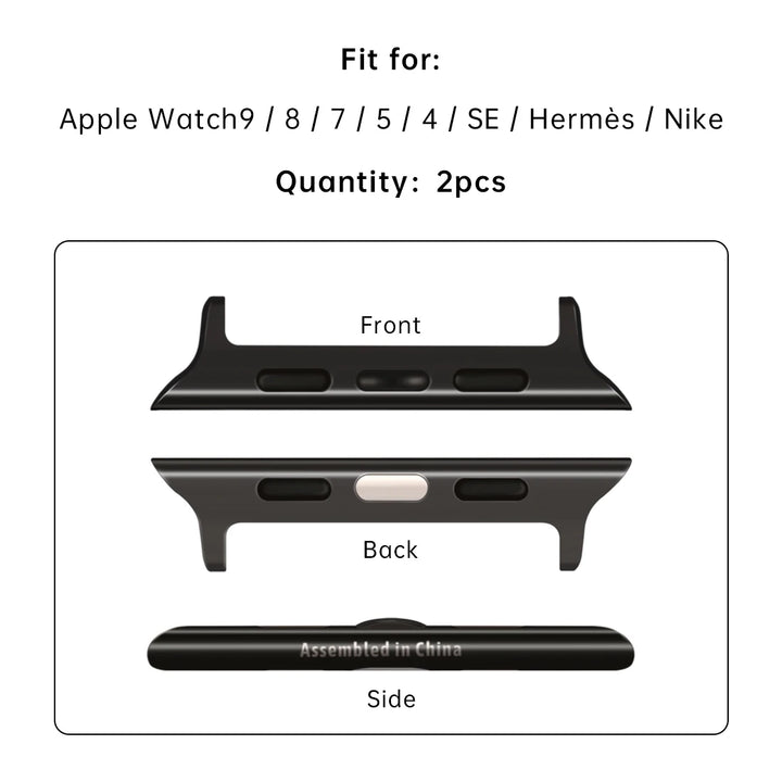 2pcs 316L Stainless Steel Adapter For Apple Watch Ultra3 49mm Series11 10 9 8 SE 45mm 44mm 46mm 42mm Apple Watch Band Connector