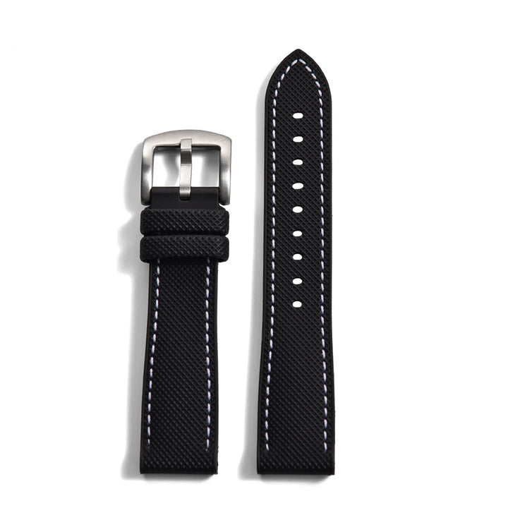 Premium Grade Hybrid FKM Nylon Watch Strap 18mm 20mm 22mm 24mm Fluoro Rubber Watchbands For Each Brand Diving Watches