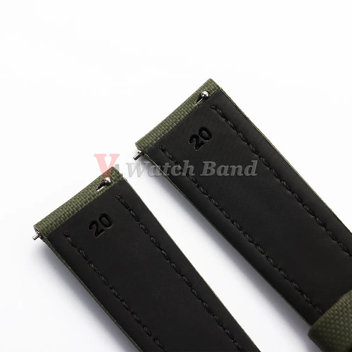 Waterproof Sailcloth Watch Band Premium Sailcloth Strap 18mm 19mm 21mm Durable Nylon Quick Release Bracelet 20mm 22mm Wristbelt