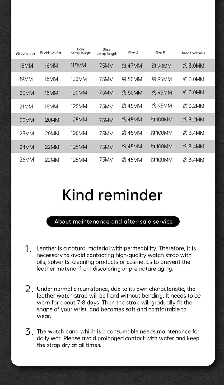 MAIKES Calf Leather Watch Strap Quick Release Bracelet For Longines Omega IWC Watchbands 20mm 21mm 22mm Watch Band