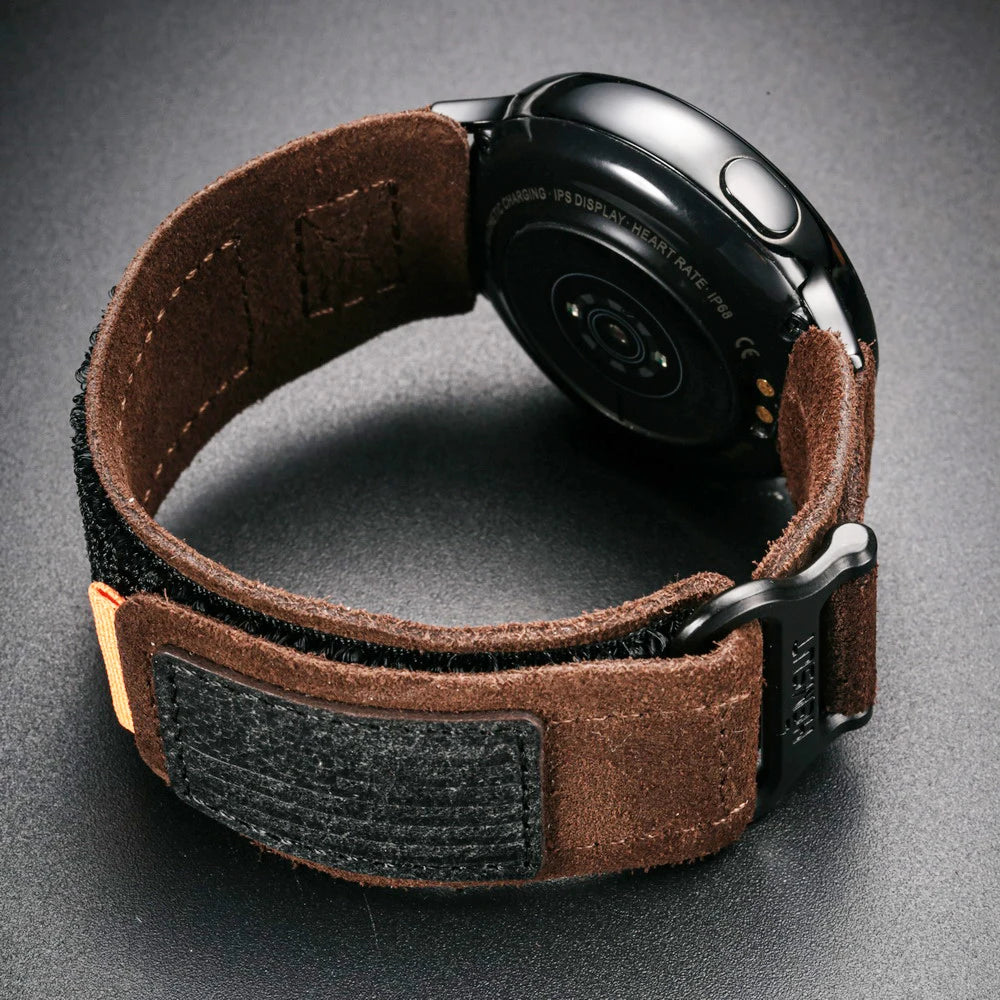 Hemsut Genuine Leather Watch Strap – 20/22mm for Samsung Galaxy