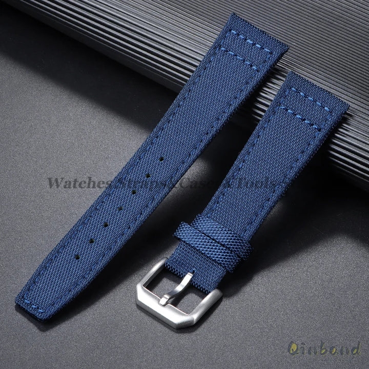 Nylon Canvas Watch Strap for IWC Pilot 20mm 21mm 22mm Strap Waterproof Sport Watch Strap Cowhide Wrist Belt Men's Women Bracelet