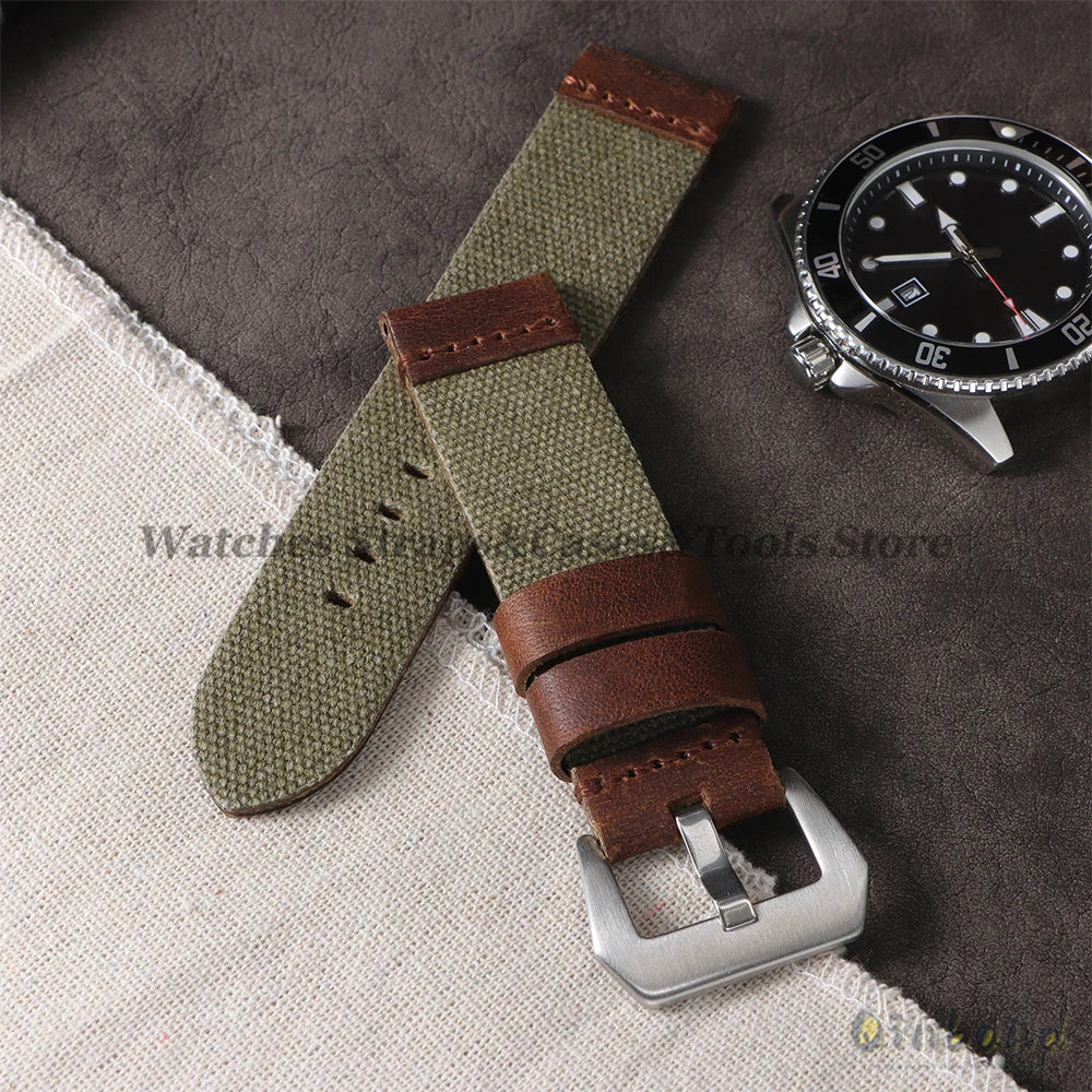 High Quality Durable Nylon Watch Strap Men Women Watchband 20mm 22mm 24mm for Panerai Retro Wristband Release Universal Bracelet
