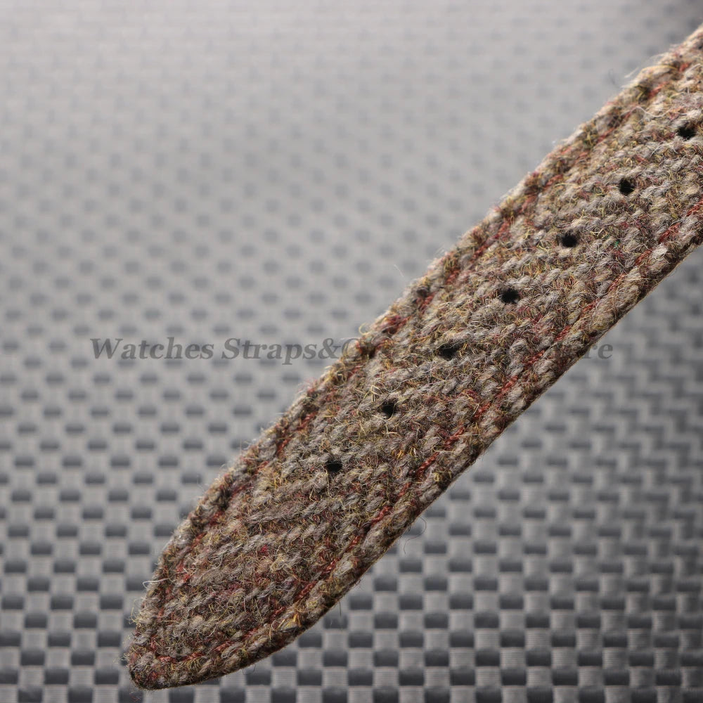 Vintage Leather Nylon Strap (18–22mm) – Quick Release Replacement