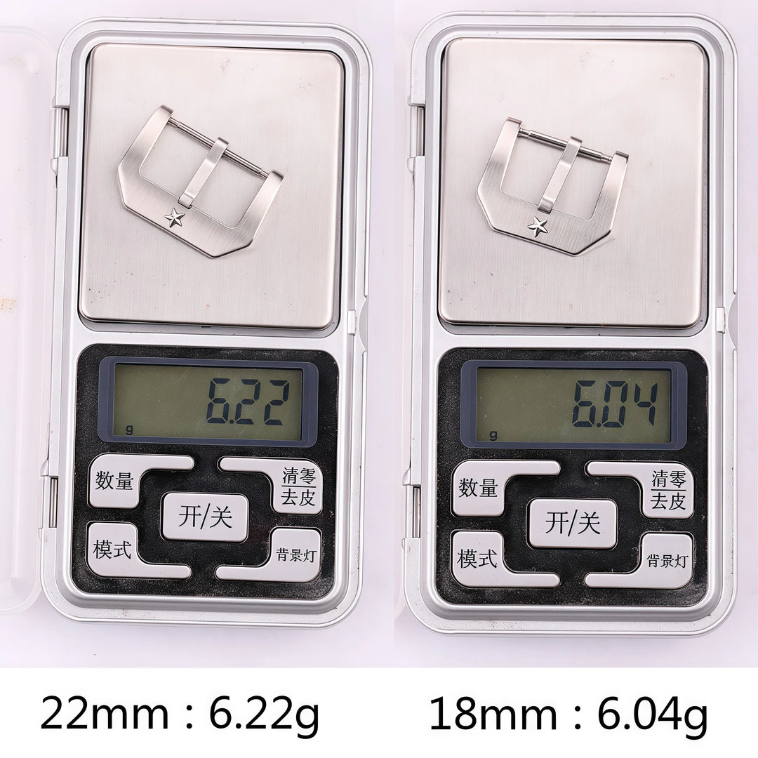 22mm Stainless Steel Watch Buckle – Brushed Silver