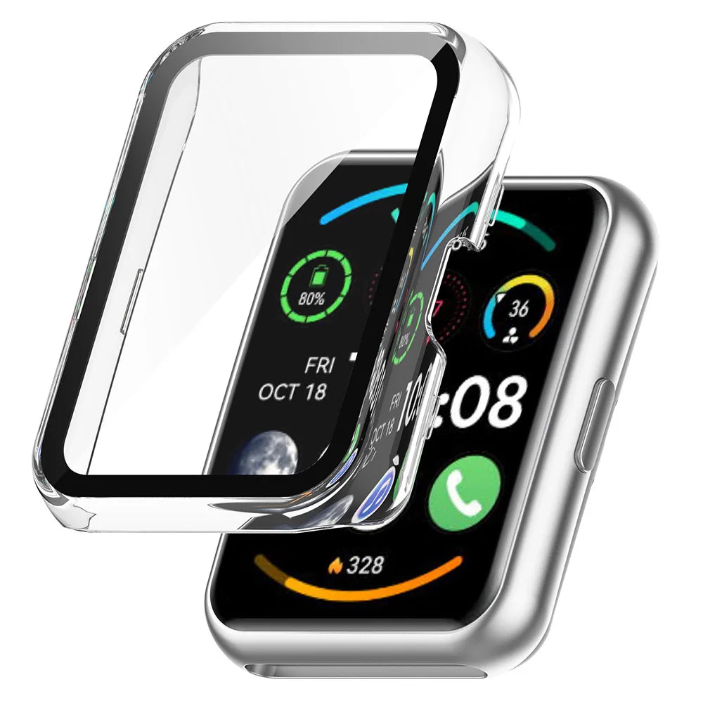 PC + Tempered Glass Protective Case for Huawei Watch Fit 2