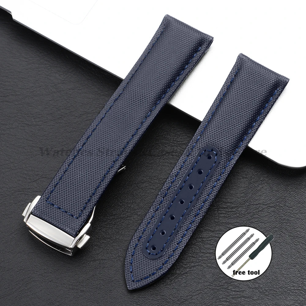 Sailcloth Nylon Strap (20–22mm) – Folding Buckle