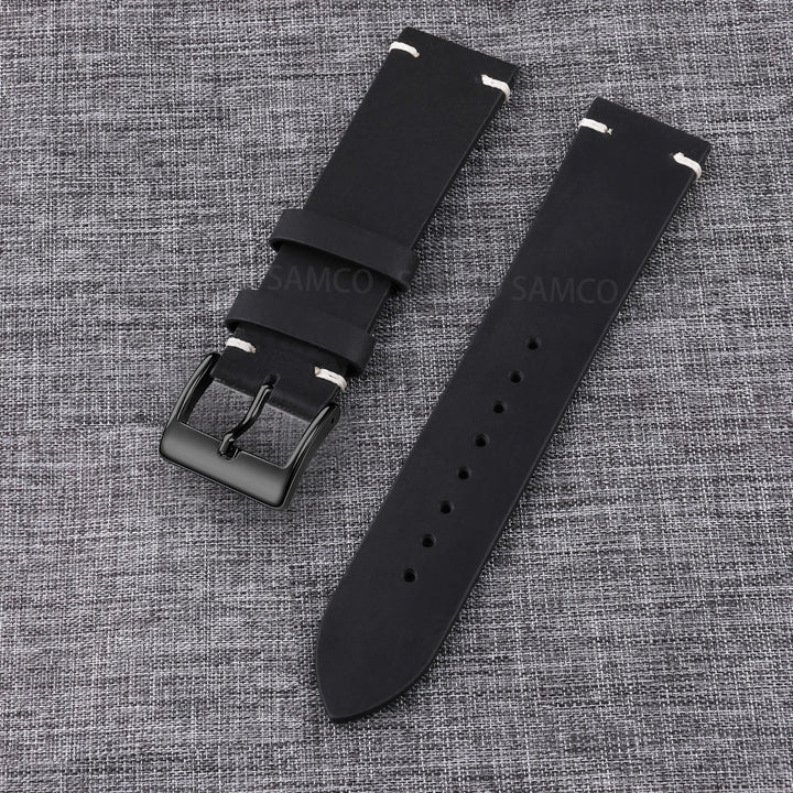 Vintage Top-Grain Leather Watch Strap (18–24mm)