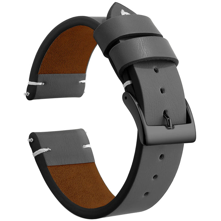 New Sport Vintage Leather Watch Band 18–22mm with Stainless Steel Buckle