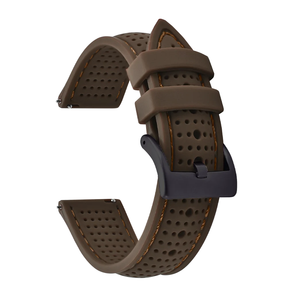 NATOBELT Soft Porous Rubber Watch Strap – Quick Release (18-22mm)