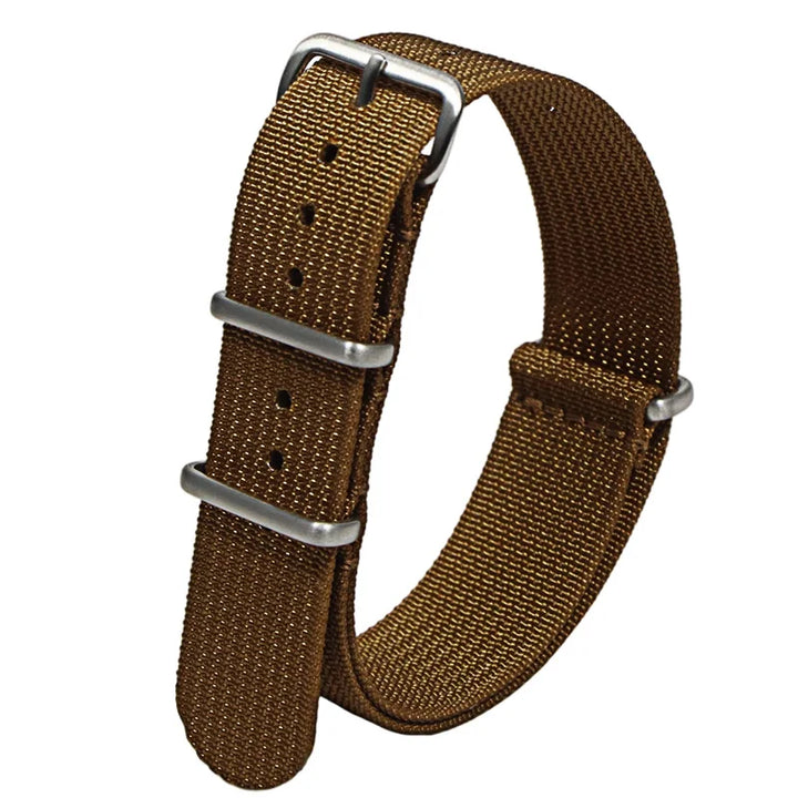 Ribbed Nylon Military Watch Strap (20-22mm)