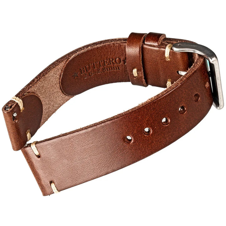 HEMSUT Italian Buttero Leather Watch Strap – 18–22mm Quick Release