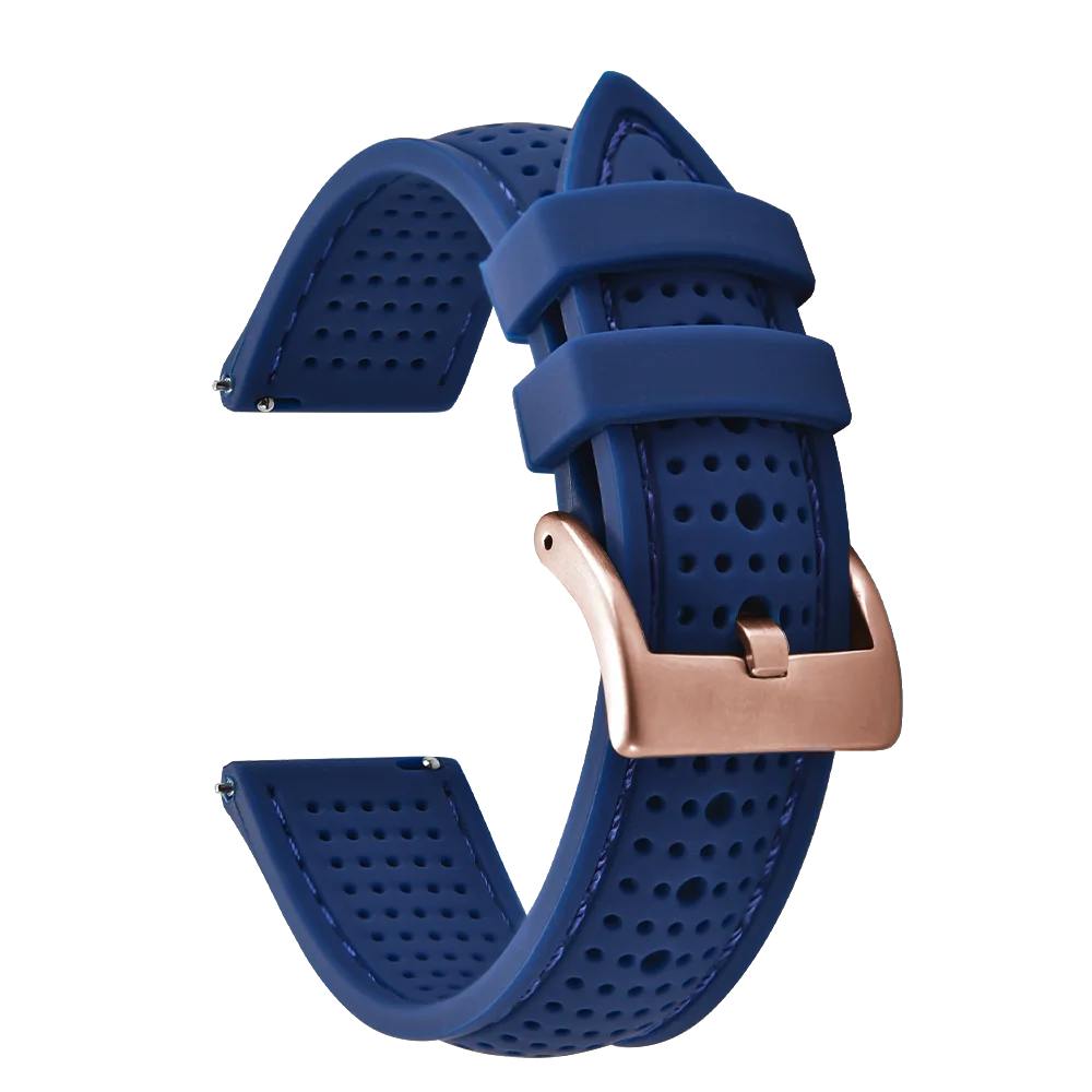 NATOBELT Soft Porous Rubber Watch Strap – Quick Release (18-22mm)