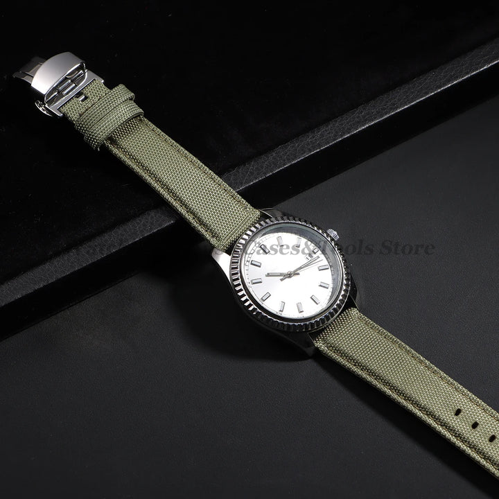 Sailcloth Nylon Watch Strap – 20-22mm Butterfly Buckle