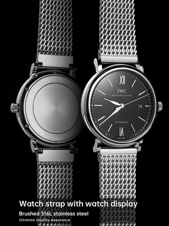 316L Stainless Steel Milanese Watch Strap 20–22mm for Rolex, Omega, IWC, Breitling – MAIKES