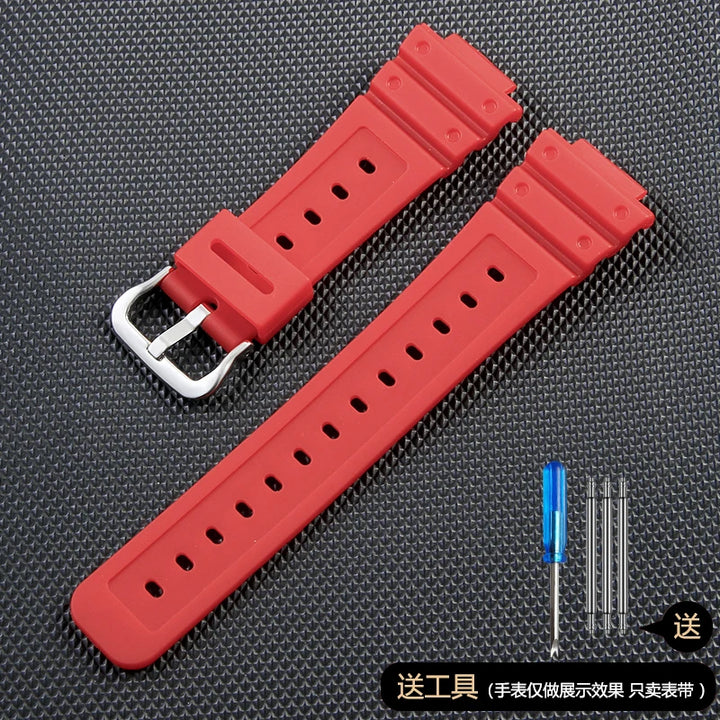 Anti-Allergy Resin Watch Strap with Stainless Steel Buckle for Casio G-Shock DW & GW Serie