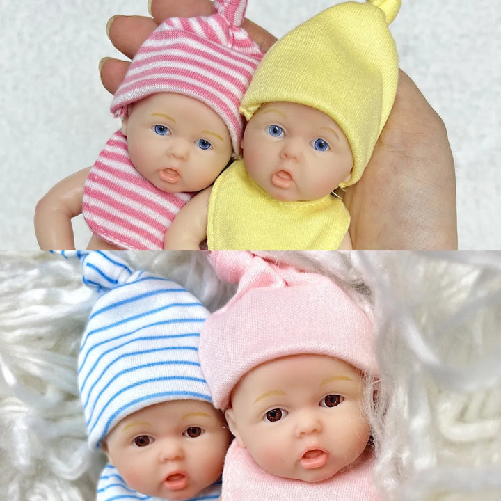 6″ Mini Silicone Reborn Baby Girl – Lifelike Palm Doll