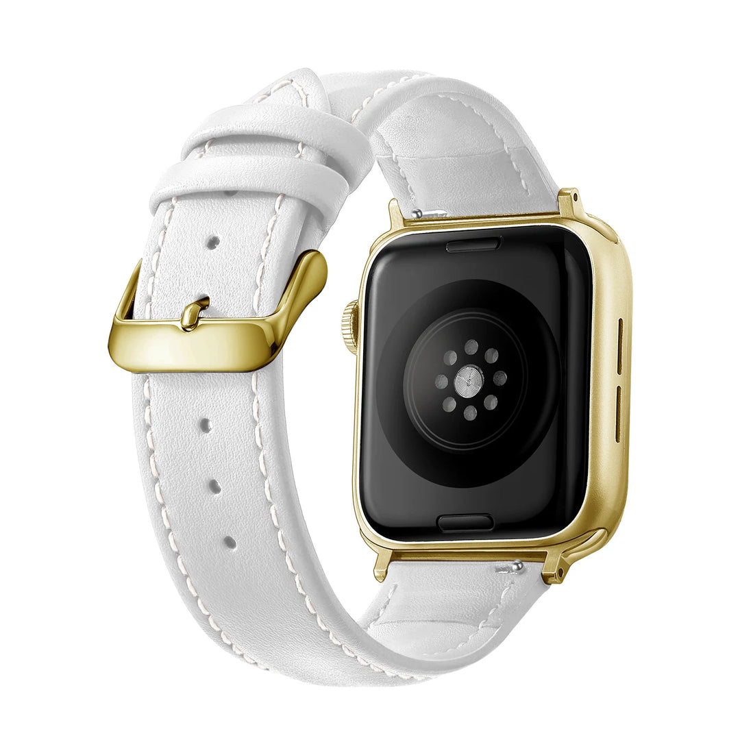 Genuine Leather Apple Watch Band 40–49mm for iWatch Series 3–8 & Ultra